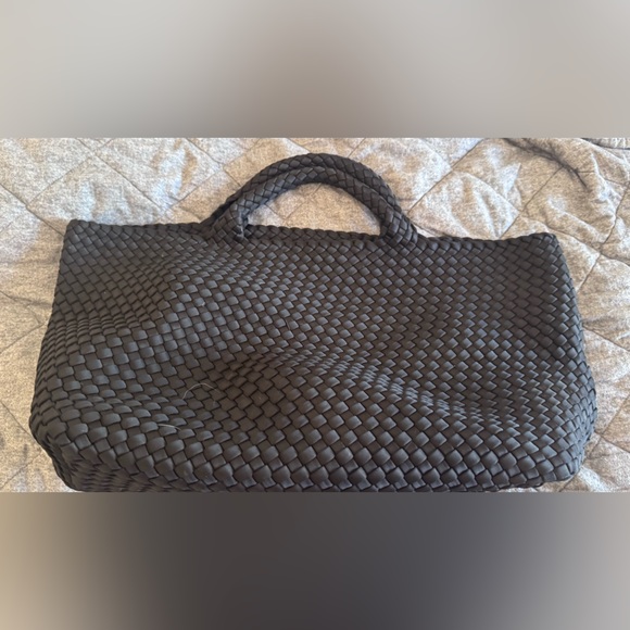 Naghedi Black Woven Tote - Picture 1 of 4